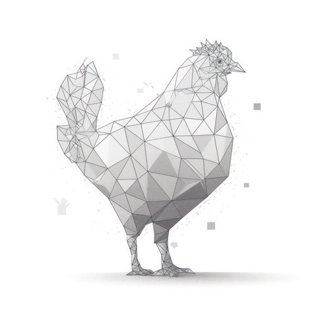 Chicken silhouette icon. chicken as a symbol or mascot for childrens books, fashion design and postcards with inscriptions. Generative AIの素材