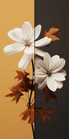 flower background for mobile wallpaper.screensaver for phone screen.の素材