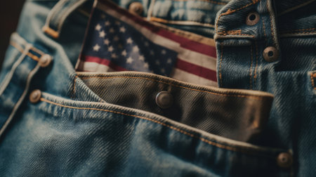 Labor Day. Hand tools lie in the masters belt bag, close-up. labor and employment concept.の素材