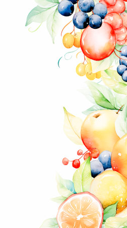 Citrus slices with green leaves and fruits on a white background, banner for the site, place for text, postcardの素材
