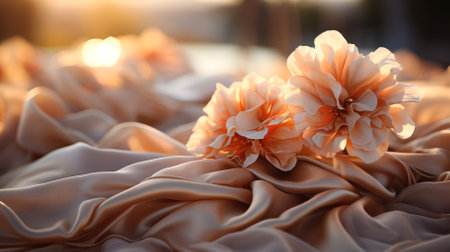 elements of drapery and accessories for decorating a wedding celebration.の素材