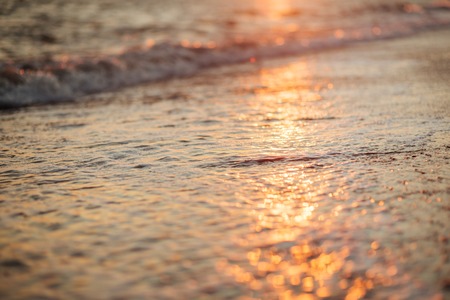 Beautiful sunset over the ocean.