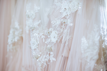 Details of the bride dress fabricの写真素材