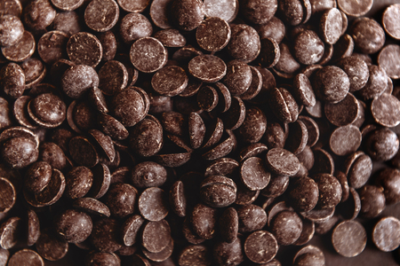 milk chocolate pieces preform candies in daylightの写真素材
