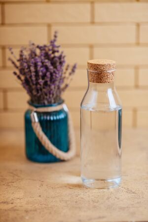 Aromatherapy oil and lavender, lavender spa,の写真素材