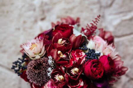 fresh flowers of red colorの写真素材