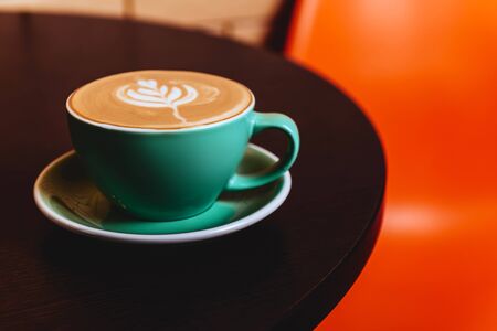 Cappuccino. Cup of Cappuccino Coffeeの写真素材