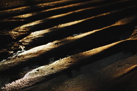 Fine beach sand texture in the summer sunの写真素材
