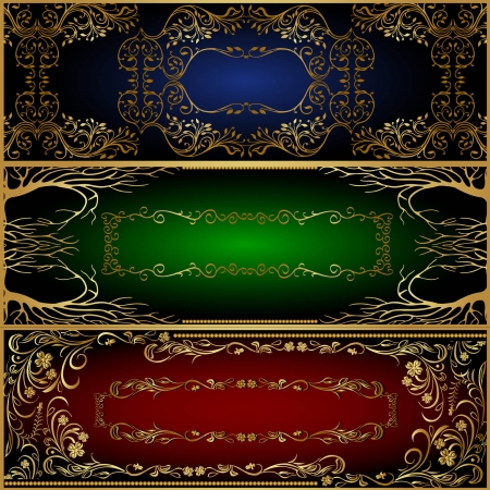 golden luxury bannerのイラスト素材