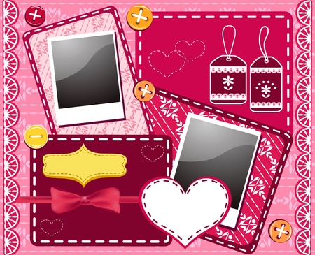 Set for scrapbooking. Vector illustration.のイラスト素材