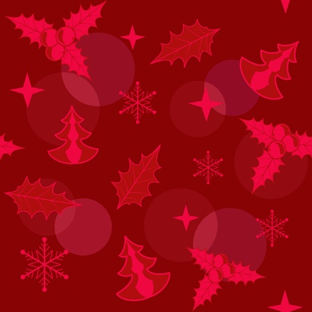Red Christmas seamless. Vector illustration.のイラスト素材