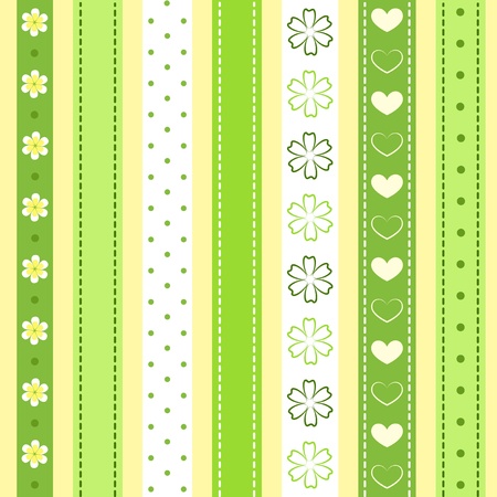 Set green ribbon. のイラスト素材