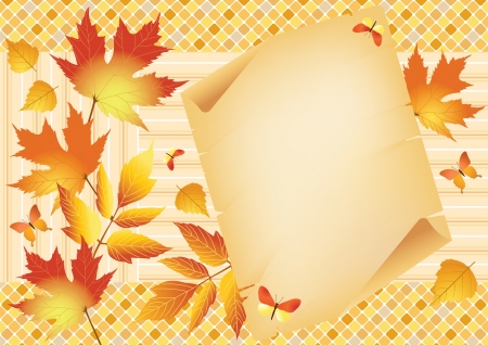 Autumn background with place for your text   のイラスト素材