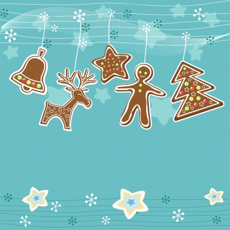 Blue Christmas background  のイラスト素材