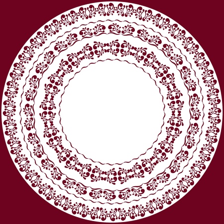 Pattern of lace doily  のイラスト素材