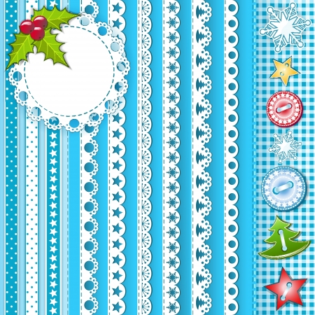 Collection design elements for scrapbookのイラスト素材