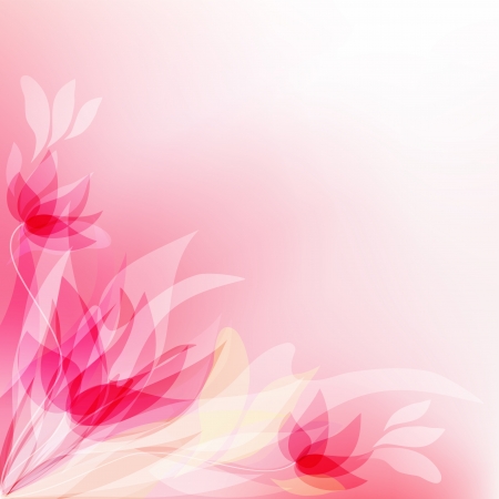 Floral background with place for your text のイラスト素材
