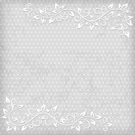 Floral background  Gray  Vector illustration のイラスト素材