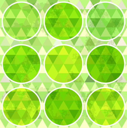 Green mosaic background  Vector illustration のイラスト素材