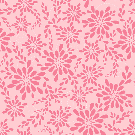 Pink floral patterns. Vector illustration.のイラスト素材