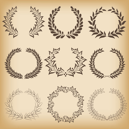 Set floral frames  Vector illustration のイラスト素材