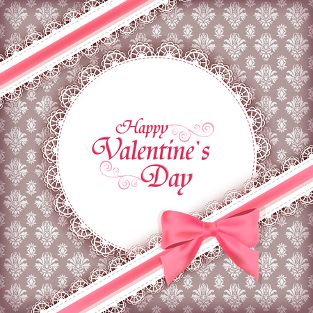 Greeteng card for Valentine day. Vector.のイラスト素材