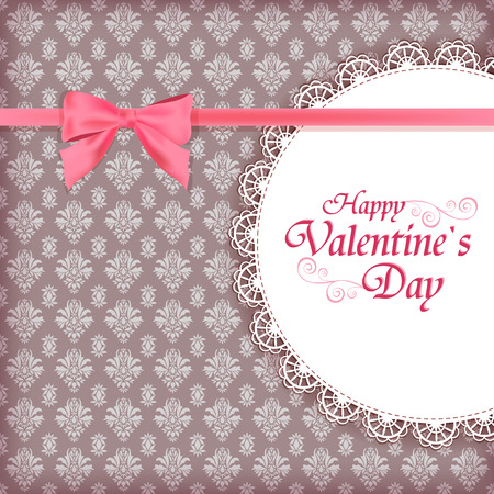 Greeteng card for Valentine day. Vector.のイラスト素材