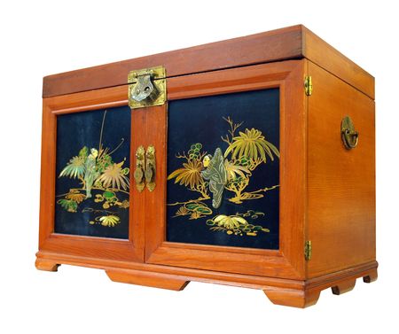 Jewelry Box isolated with pathの写真素材