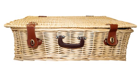 Cane Picnic Hamper の写真素材