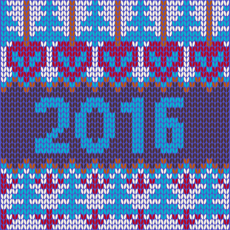 Background of new year with knitted texture christmas sweater fragment with new yearのイラスト素材