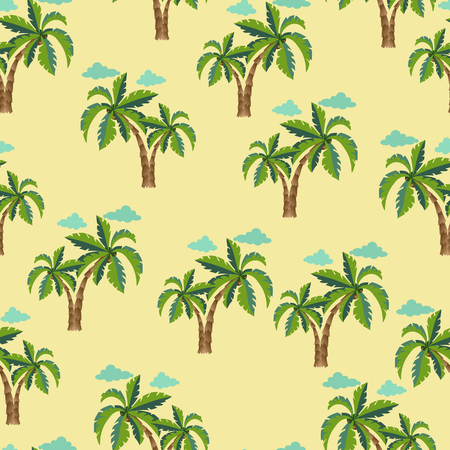 Palm trees Seamless pattern.のイラスト素材