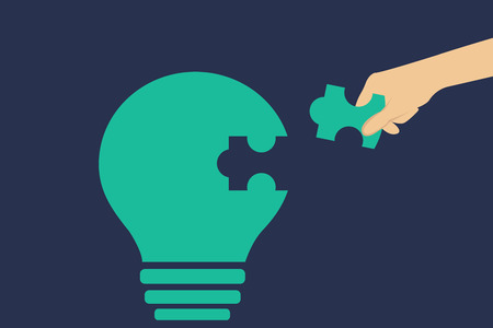 Assistance in implementing the idea when you add the missing elementのイラスト素材