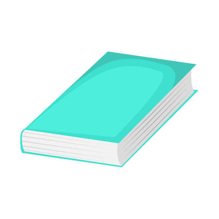 Colorful book vector flat style isolated illustration. Studying and learning. Library books. Relaxing comfortable atmosphere. Studying at home. Imagination.のイラスト素材