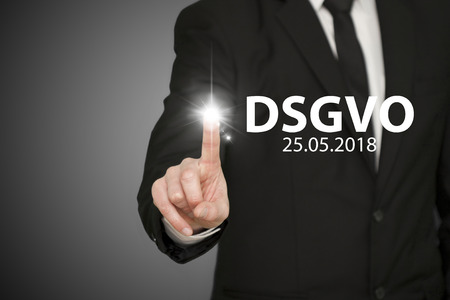 DSGVO - Business Manの写真素材