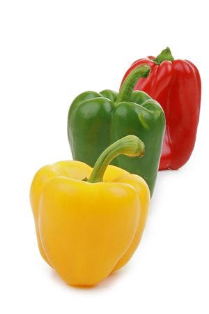 pepper isolated on white backgroundの写真素材