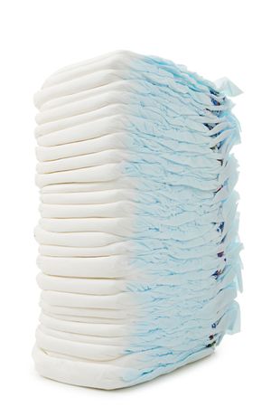 isolated pile of diaperの写真素材