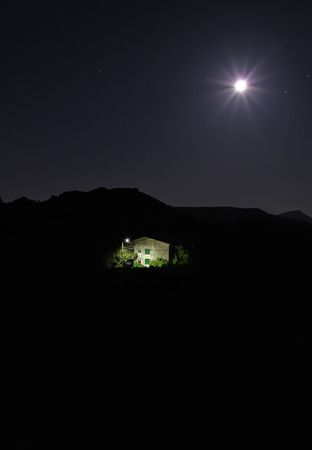 landscape nightの写真素材