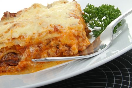 pasta lasagnaの写真素材
