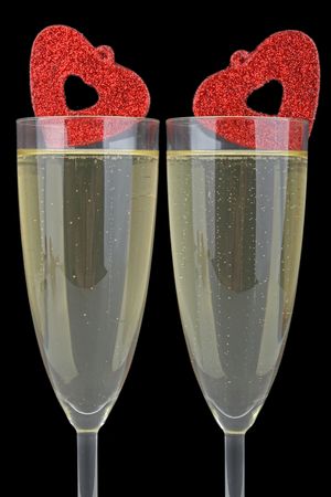 glasses of champagneの写真素材