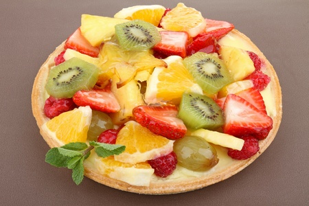 fruit tartの写真素材