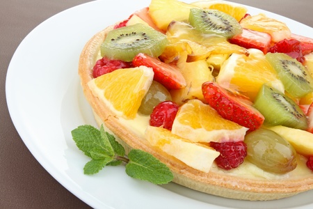 fruit tartの写真素材