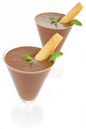 chocolate mousseの写真素材