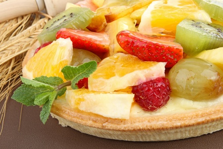 fruit tartの写真素材