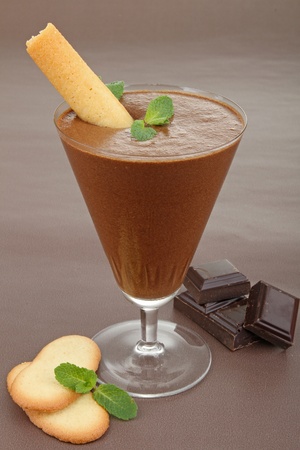 chocolate mousseの写真素材
