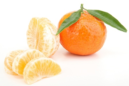 clementine and sliceの写真素材