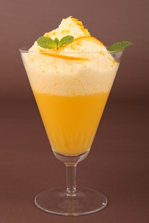orange mousseの写真素材