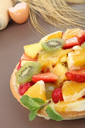 fruit tartの写真素材