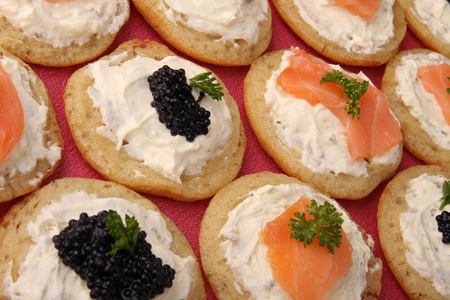 appetizer, canape buffet foodの写真素材