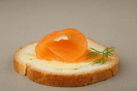 canape of salmonの写真素材