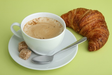 coffee and croissant